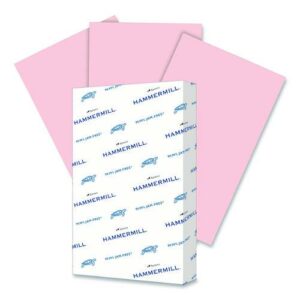 Fore Multipurpose Print Paper, 20 lb Bond Weight, 8.5 x 14, Pink, 500/Ream