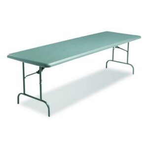 IndestrucTable Industrial Folding Table, Rectangular, 96" x 30" x 29", Charcoal