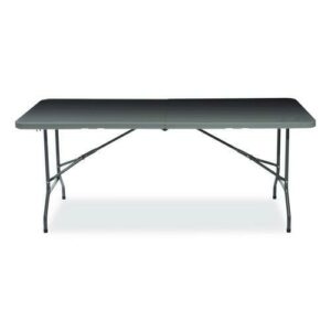 IndestrucTable Classic Bi-Folding Table, Rectangular, 30" x 72" x 29", Charcoal