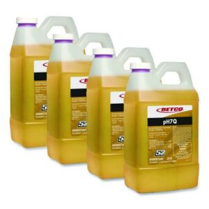 pH7Q Neutral Disinfectant, Pleasant Lemon Scent, 2 L Bottle, 4/Carton