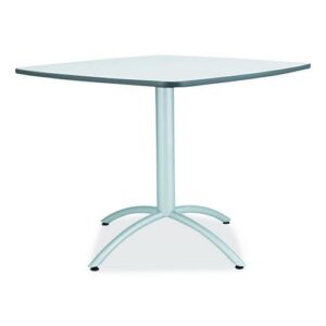 CafeWorks Cafe-Height Table, Square, 36" x 36" x 30", Gray/Silver