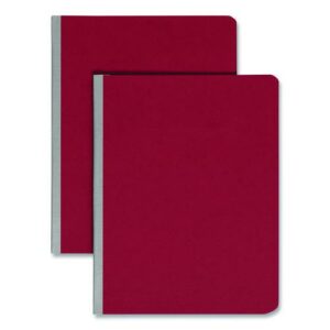 Prong Fastener Pressboard Report Cover, Side Opening, Two-Piece Prong Fastener, 3" Capacity, 8.5 x 11, Bright Red, 25/Box