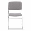 8600 Series Fabric Padded Signature Stack Chair, Supports Up to 500 lb, 19" Seat Height, Gray Seat/Back, Chrome Base, 2/Pack - Image 4