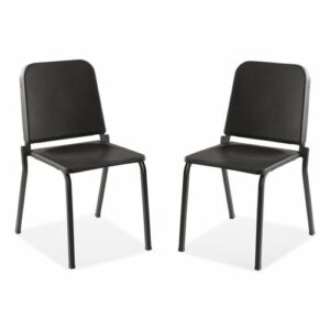 8200 Series Melody Music Chair, Supports Up to 300 lbs, 17.5" Seat Height, Black Seat, Black Back, Black Base, 2/Pack