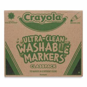 Ultra-Clean Washable Marker Classpack, Broad Bullet Tip, 8 Assorted Colors, 192/Pack