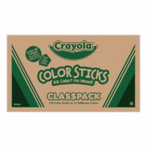 Color Sticks Classpack Set, 9.7 mm, Assorted Lead and Barrel Colors, 120/Pack
