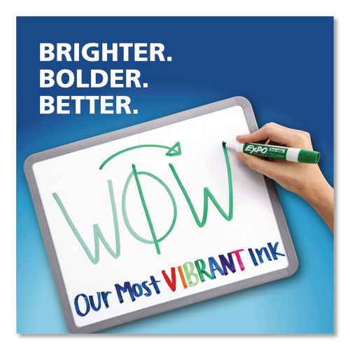 Low-Odor Dry-Erase Marker, Extra-Fine Bullet Tip, Black - Image 2