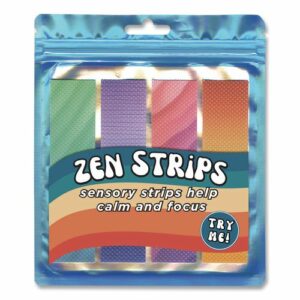 Zen Strips, Bumpy Gradient, Assorted Colors, 4/Pack