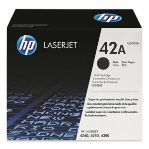 HP 42A, (Q5942A) Black Original LaserJet Toner Cartridge