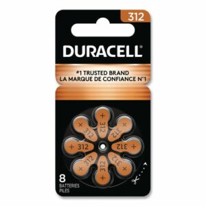 Hearing Aid Battery, #312, 8/Pack