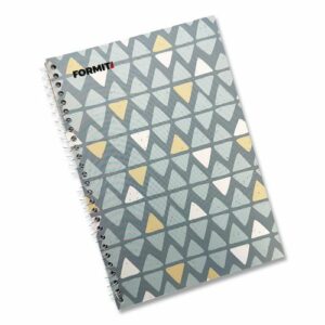 Notebook, Triangle Pattern, 1-Subject, Wide/Legal Rule, Blue/Yellow/Light Blue, (70) 8.75 x 6 Sheets