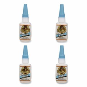 Super Glue, 0.53 oz, Dries Clear, 4/Carton