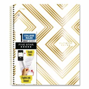 Style Wirebound Notebook, 1-Subject, Medium/College Rule, Randomly Assorted Cover Color, (80) 11 x 8.5 Sheets