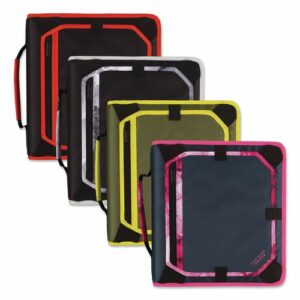 Zipper Binder and Expansion Panel, 3 Rings, 2" Capacity, 11 x 8.5, Assorted