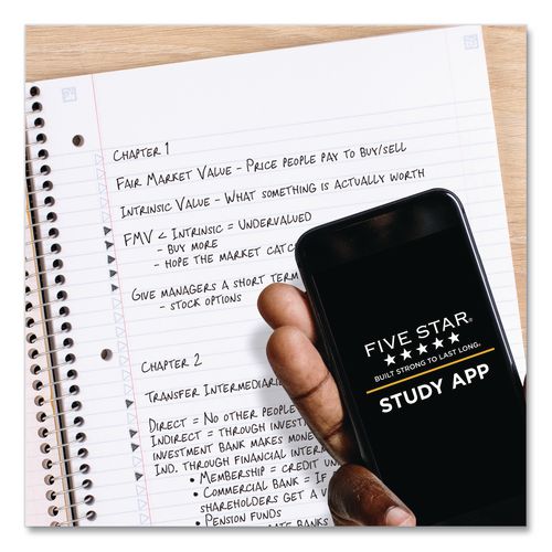 Wirebound Notebook, 1-Subject, Medium/College Rule, Assorted Cover Colors, (100) 11" x 8.5" Sheets, 3/Pack - Image 2