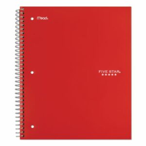 Wirebound Notebook, 1-Subject, Wide/Legal Rule, Randomly Assorted Cover Color, (100) 10.5 x 9.18 Sheets