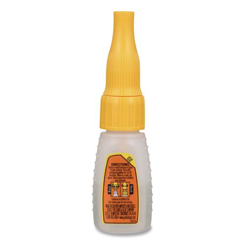 Super Glue with Brush and Nozzle Applicators, 0.35 oz, Dries Clear - Image 2