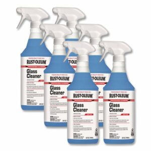 Professional Glass Cleaner, 32 oz Spray Bottle, 6/Carton
