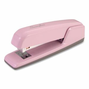747 Business Full Strip Desk Stapler, 30 Sheet Capacity, Blush Pink