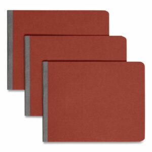 Prong Fastener Premium Pressboard Report Cover, Two-Piece Prong Fastener, 2" Capacity, 8.5 x 11, Red/Red