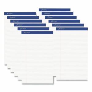 Perforated Writing Pads, Wide/Legal Rule, 50 White 8.5 x 14 Sheets, Dozen