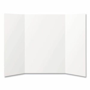 Trifold Display Boards, 28 x 40, White