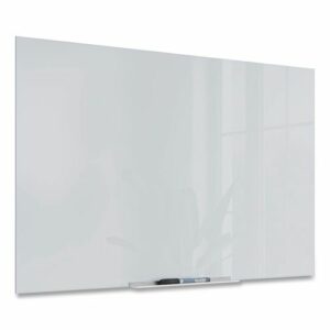 Floating Glass Dry Erase Board, 36" x 24" (Actual Size: 35" x 23"), White Surface