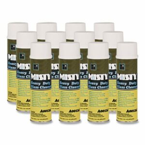 Heavy-Duty Glass Cleaner, Citrus, 19 oz Aerosol Spray, 12/Carton