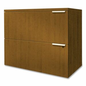 Voi Lateral File, 2 Legal/Letter-Size File Drawers, Harvest, 36" x 20" x 29.5"