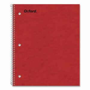 One-Subject Notebook, Medium/College Rule, Assorted Cover Colors, (100) 11 x 9 Sheets, 6/Pack