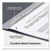 Prong Fastener Pressboard Report Cover, Two-Piece Prong Fastener, 3" Capacity, 11 x 17, Black/Black - Image 4