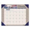Earthscapes Recycled Monthly Desk Pad Calendar, Motivational Photos, 22 x 17, Blue Binding/Corners, 12-Month (Jan-Dec): 2025 - Image 2
