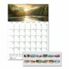 Earthscapes Recycled Monthly Wall Calendar, Scenic Beauty Photography, 12 x 16.5, White Sheets, 12-Month (Jan-Dec): 2025