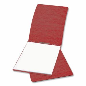 Pressboard Report Cover, Spring Style Fastener, 2" Capacity, 8.5 x 11, Earth Red/Earth Red