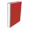 Pressboard Report Cover with Tyvek Reinforced Hinge, Two-Piece Prong Fastener, 3" Capacity, 8.5 x 11, Executive Red - Image 3