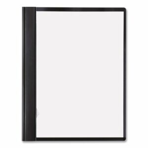 ACCOHIDE Frosted Front Report Cover, Prong Fastener, 3" Capacity, 500 Sheets, 8.5 x 11, Frosted/Black