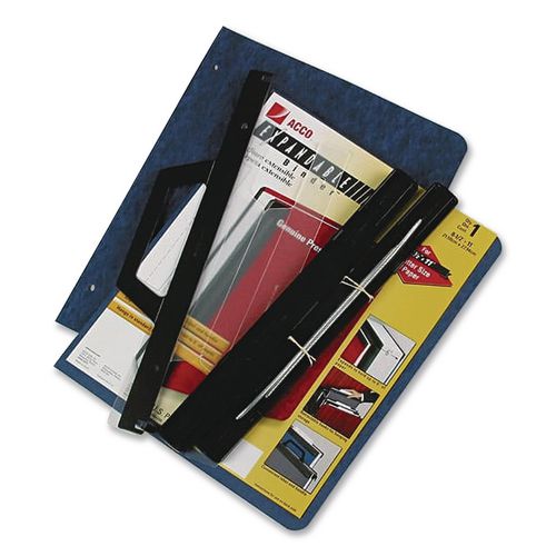 Expandable Hanging Data Binder, 2 Posts, 6" Capacity, 11 x 8.5, Blue - Image 3