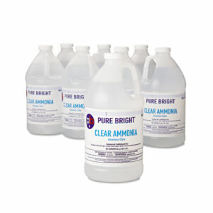 Clear Ammonia, 64 oz Bottle, 8/Carton