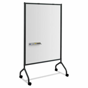 Impromptu Whiteboard Collaboration Screen, 36" x 60", White Surface, Black Metal/Plastic Frame