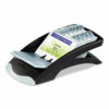 VISIFIX Desk Business Card File, Holds 200 2.88 x 4.13 Cards, 5 x 9.31 x 3.56, Plastic, Graphite/Black - Image 3