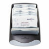 VISIFIX Desk Business Card File, Holds 200 2.88 x 4.13 Cards, 5 x 9.31 x 3.56, Plastic, Graphite/Black - Image 2