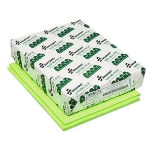 7530013982682, SKILCRAFT Neon Colored Copy Paper, 20 lb Bond Weight, 8.5 x 11, Neon Green, 500/Ream