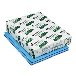 7530013982681, SKILCRAFT Neon Colored Copy Paper, 20 lb Bond Weight, 8.5 x 11, Neon Blue, 500/Ream