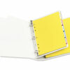 Heavy-Duty Plastic Dividers with Multicolor Tabs and White Labels , 5-Tab, 11 x 8.5, Assorted, 1 Set - Image 2
