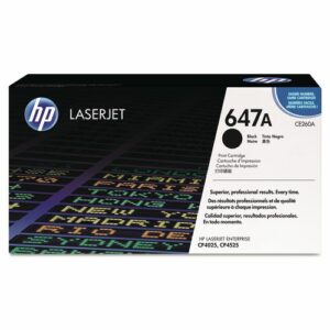 HP 647A, (CE260A) Black Original LaserJet Toner Cartridge