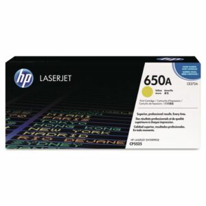 HP 650A, (CE272A) Yellow Original LaserJet Toner Cartridge
