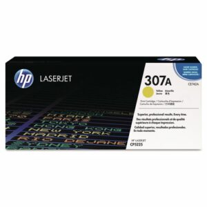 HP 307A, (CE742A) Yellow Original LaserJet Toner Cartridge