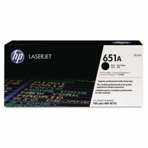 HP 651A, (CE340A) Black Original LaserJet Toner Cartridge