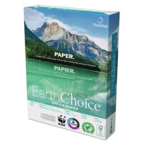 EarthChoice Office Paper, 92 Bright, 20 lb Bond Weight, 8.5 x 11, White, 500 Sheets/Ream, 10 Reams/Carton