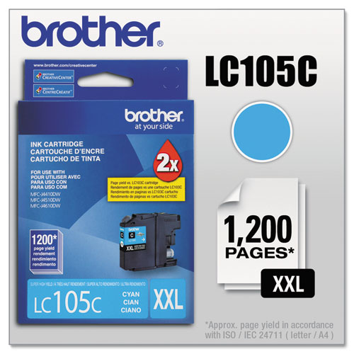 LC105C Innobella Super High-Yield Ink, 1,200 Page-Yield, Cyan - Image 2